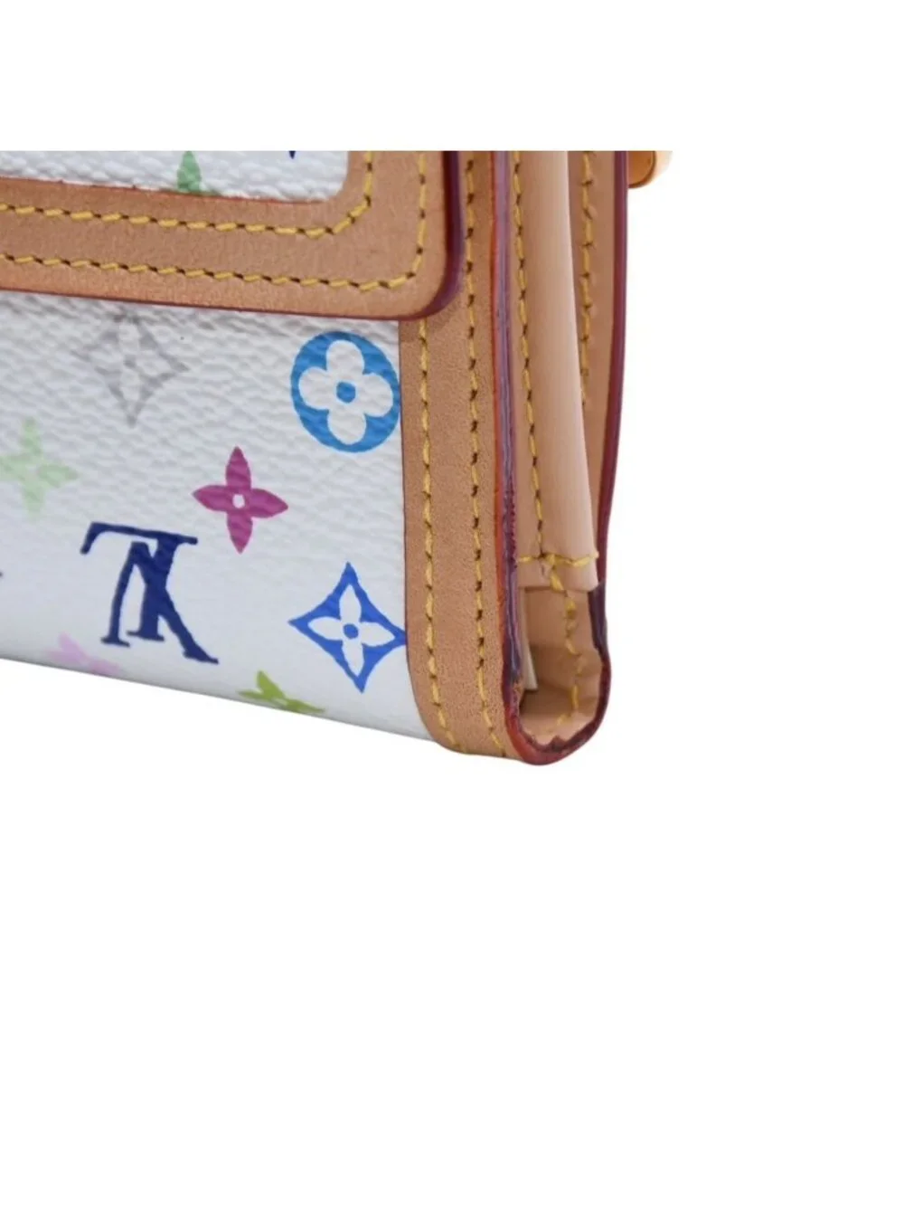 Louis Vuitton Wallet Porte Monnaie Billets Cartes Credit Monogram Multicolor